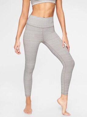 Athleta Light Heather Gray High-Rise Leggings